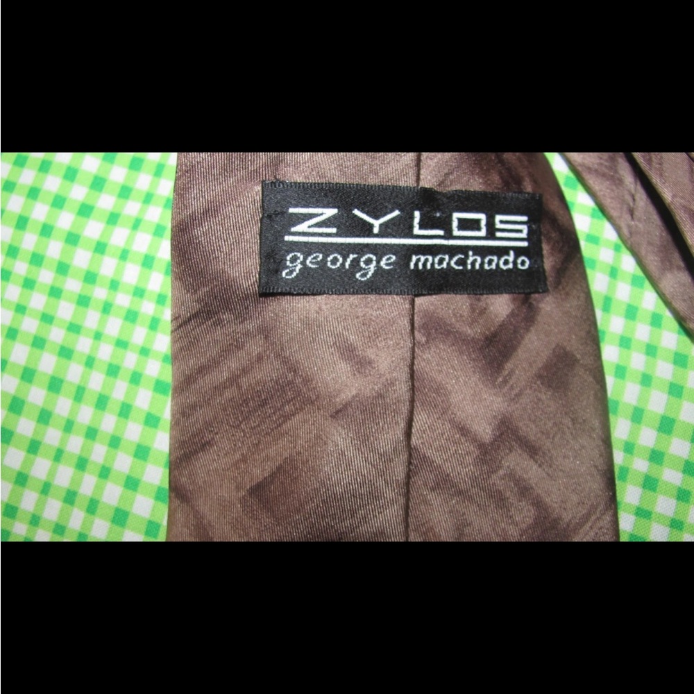 ZYLOS by George Machado Italian Silk Tie NWT